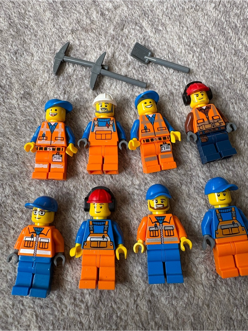 Lego Construction Worker Minifigures